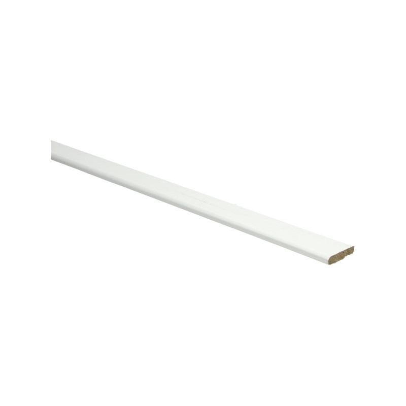 PPC - Afwerklijst met plakstrip wit RAL 9010 - Plakplint