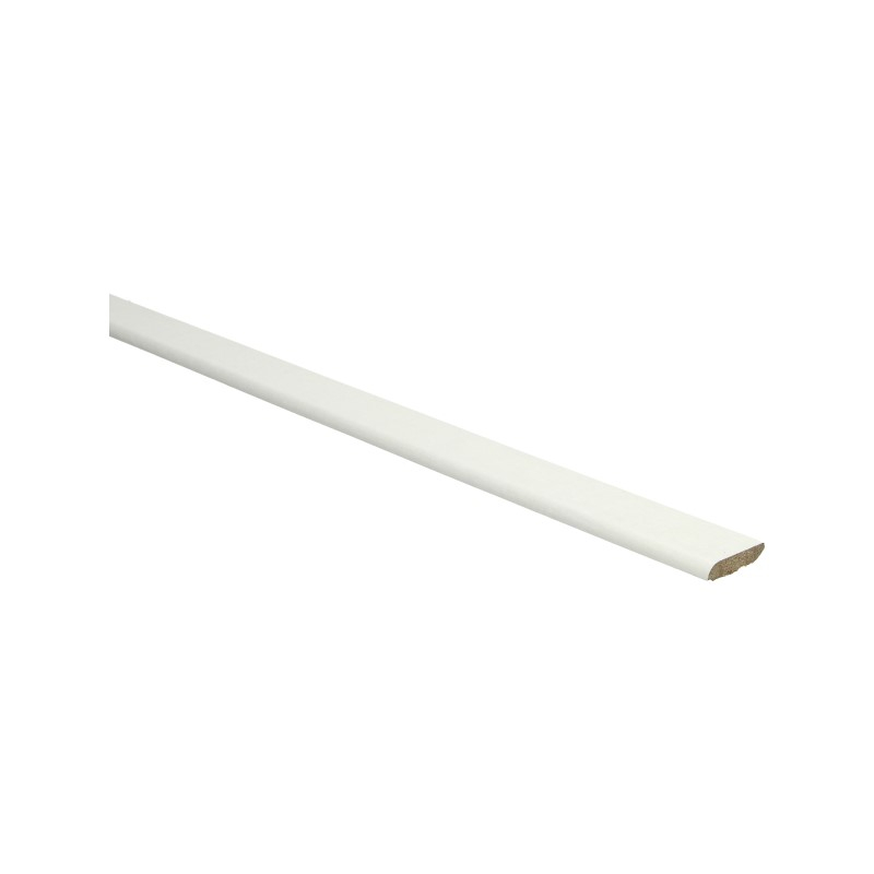 PPC - Afwerklijst met plakstrip wit RAL 9001 - Plakplint