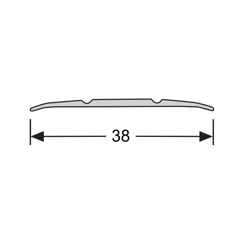 PPC - Dilatatieprofiel 38 mm strandhuis grijs - Profiel - Afbeelding 2
