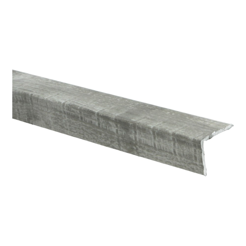 PPC - Duo-hoekl zelfkl 24,5x30mm eik grijs met zaagsnede - Profiel