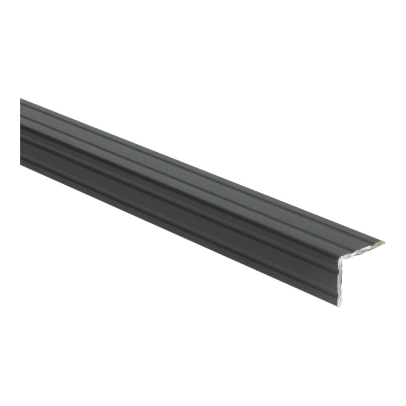 Vloer-Profielen - Duo-hoeklijn zelfkl. 24,5 x 30 mm zwart - Profiel
