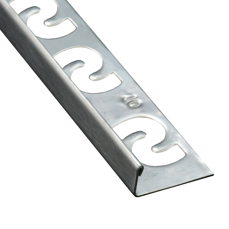 Substrat - SUBSTRAT Recht Tegelprofiel RVS Geborsteld 9mm - Profiel