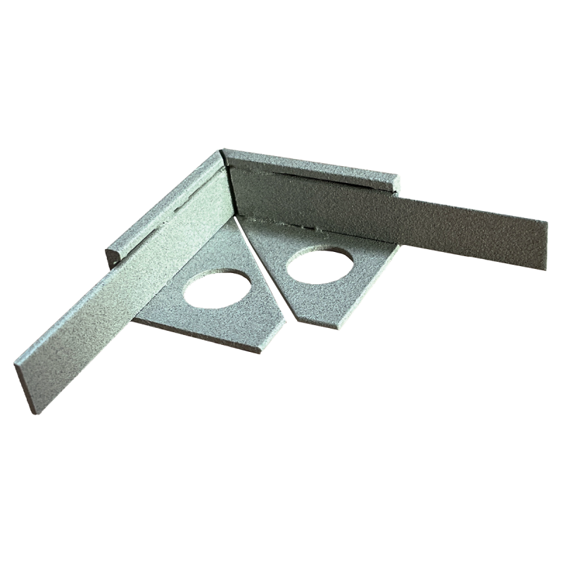 Substrat - SUBSTRAT Hoekstuk Tegelprofiel Aluminium Steengrijs 11mm - Profiel