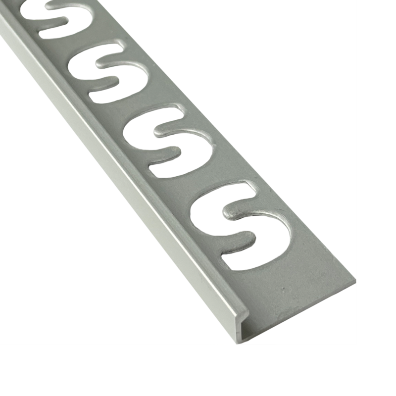 Substrat - SUBSTRAT recht tegelprof alu mat zilver 6mm x 3M - Profiel