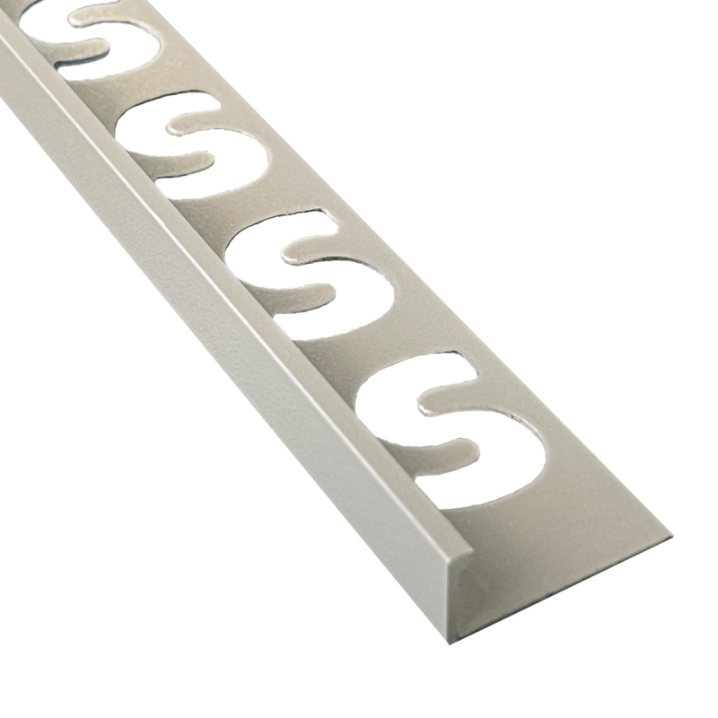 Substrat - SUBSTRAT recht tegelprof alu gec st.gr 9mm x 2,5M - Profiel