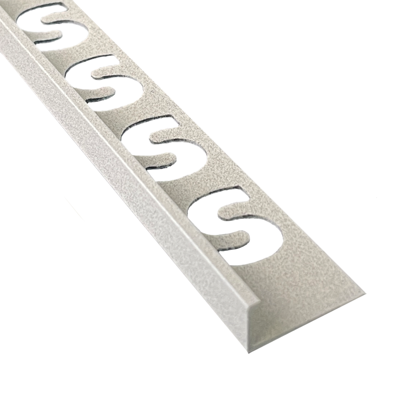 Substrat - SUBSTRAT recht tegelprof alu gec li.gr. 9mm x 2,5M - Profiel