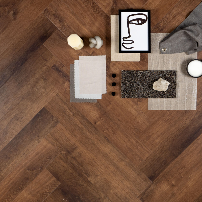 OTIUM at Home - OTIUM Dawn Herringbone SPC Rigid 75x15 - PVC Plak - Afbeelding 2