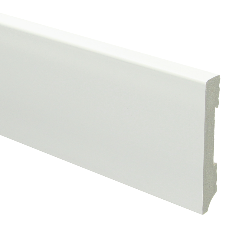 PPC - Watervaste kunststof Moderne plint 90x15 wit - Profiel