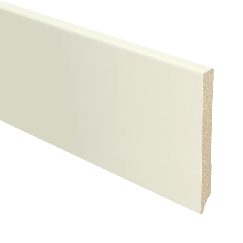 MDF Moderne plint 120x12 voorgelakt katoen