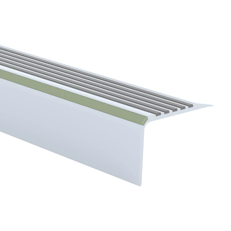 Döllken - Trapkant kunststof TKNG A45 ZK aluminium 1160 - Traprenovatie profiel