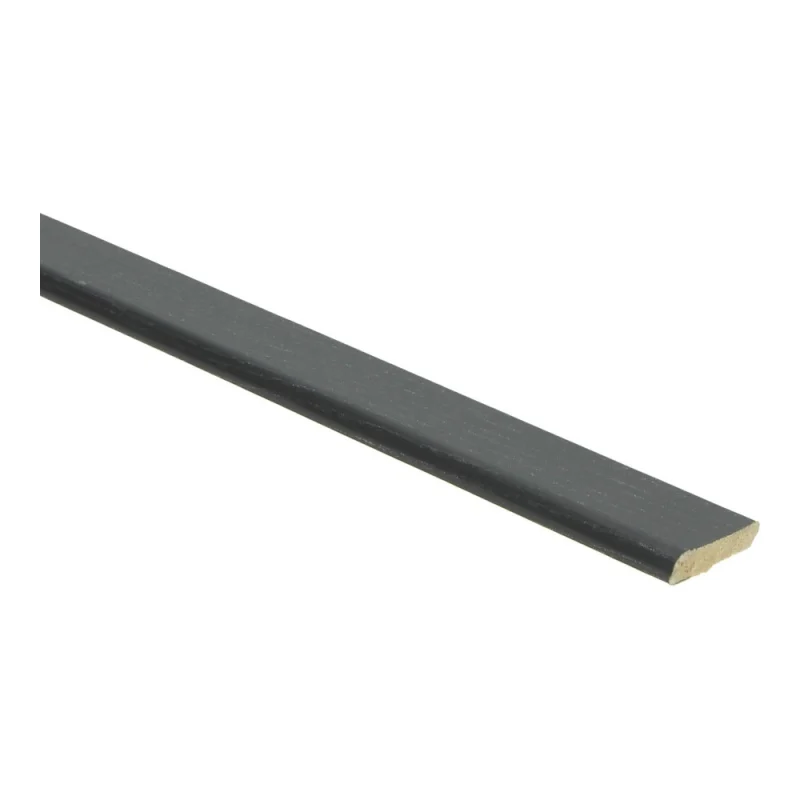 PPC - Afwerklijst met plakstrip zwart - Plakplint