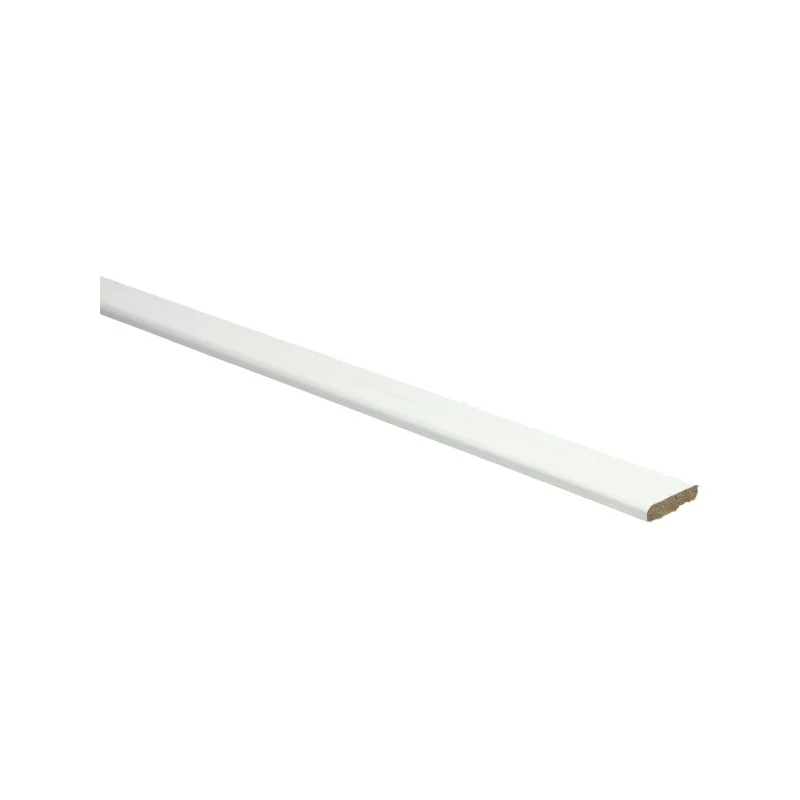 PPC - Afwerklijst met plakstrip wit RAL 9010 - Plakplint