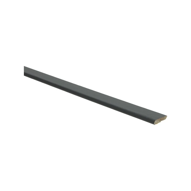 Afwerklijst met plakstrip zwart RAL 9005