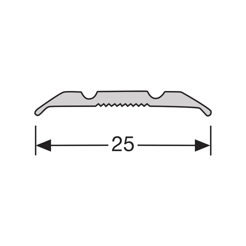Vloer-Profielen - Dilatatieprof. zelfkl. 25 mm alu brons - Profiel - Afbeelding 2