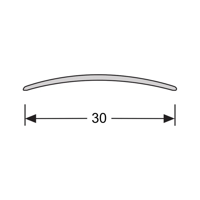 PPC - Dilatatieprofiel zelfkl. 30 mm alu goud - Profiel - Afbeelding 2