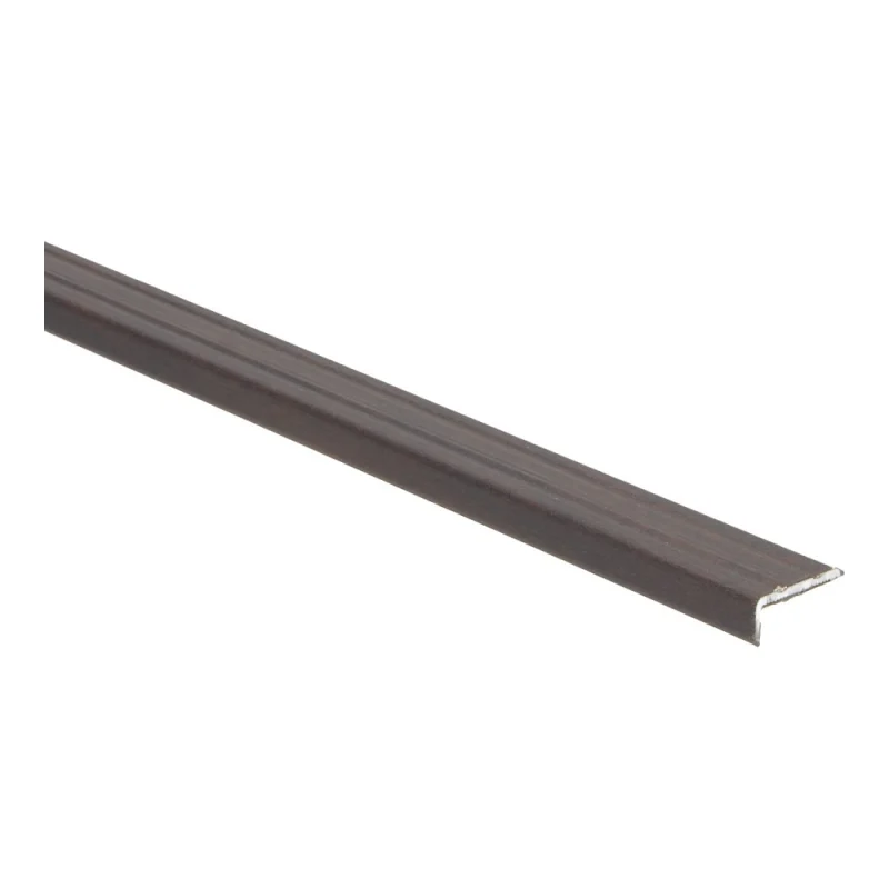 PPC - Hoeklijnprofiel 10 mm palissander zwart vernist - Profiel