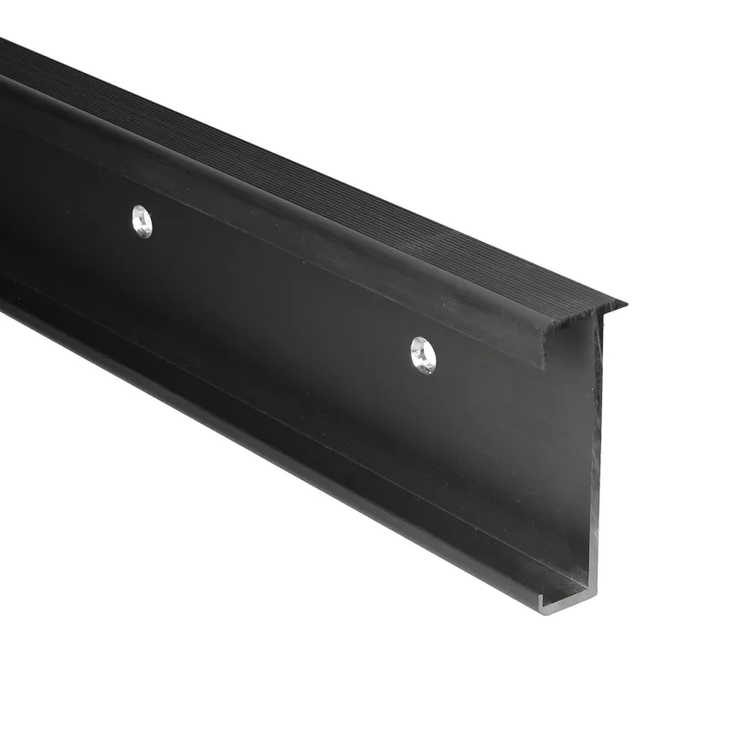 PPC - Trapprofiel 60 mm tbv laminaat 7-9,5 mm zwart - Traprenovatie profiel