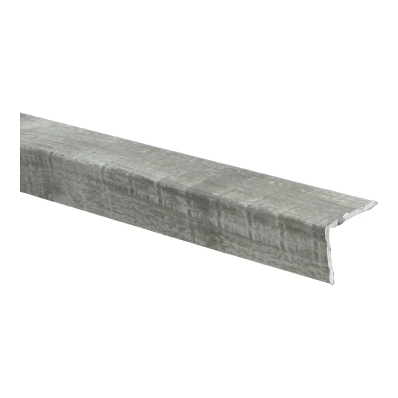 PPC - Duo-hoekl zelfkl 24,5x30mm eik grijs met zaagsnede - Profiel