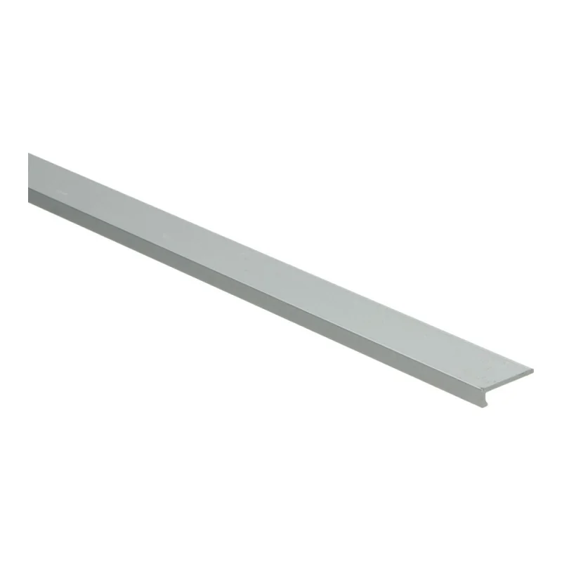 Vloer-Profielen - Hoeklijnprofiel zelfkl. 4 mm tbv PVC klik zilver - Profiel