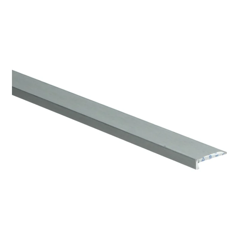 PPC - Hoeklijn zelfkl. 4 mm tbv PVC klik zilver geborst. - Profiel