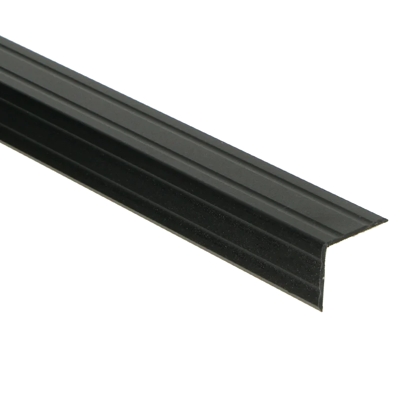 Vloer-Profielen - Duo-hoeklijnprofiel zelfkl. 24,5 x 30 mm matzwart 1M - Profiel