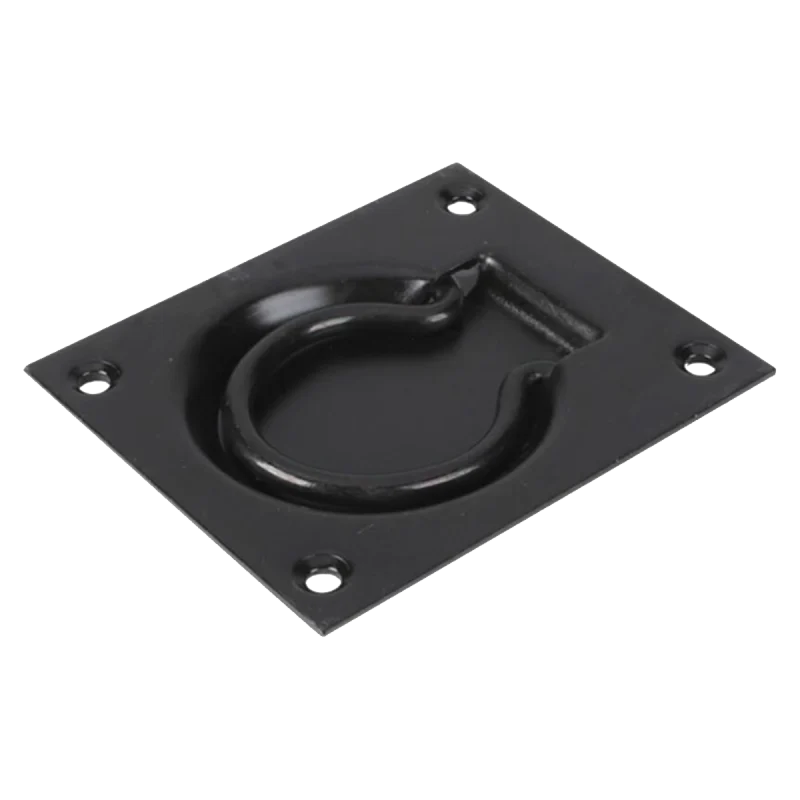 Luikring rond zwart 90 x 75 mm