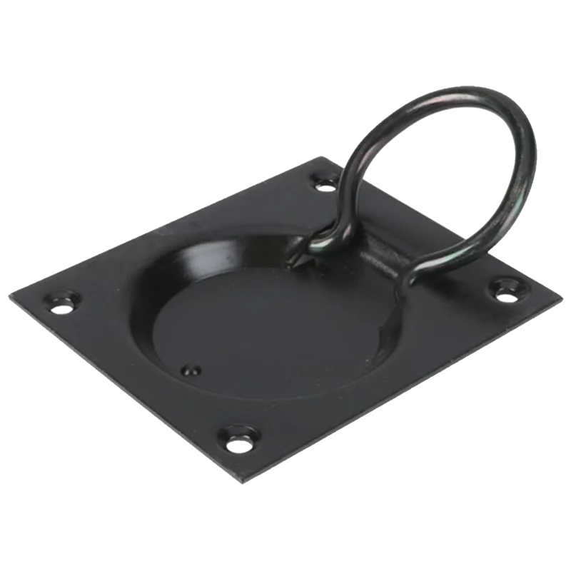 Luikring rond zwart 90 x 75 mm - Afbeelding 2