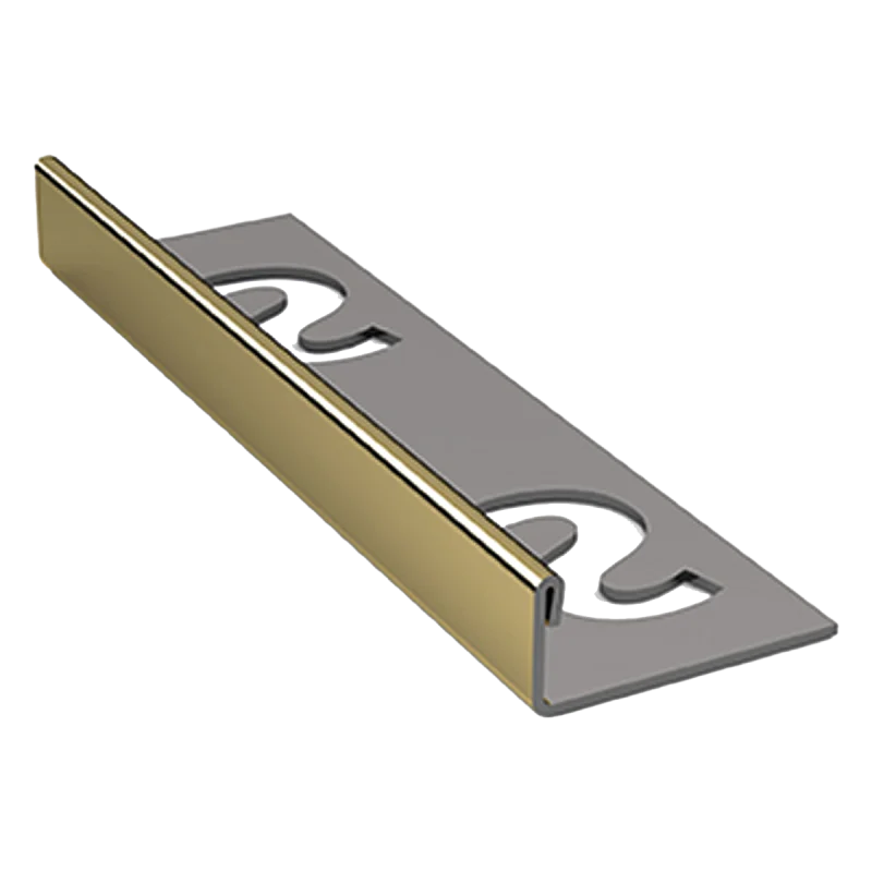 Substrat - SUBSTRAT Recht Tegelprofiel RVS Goud 11mm 250cm - Profiel