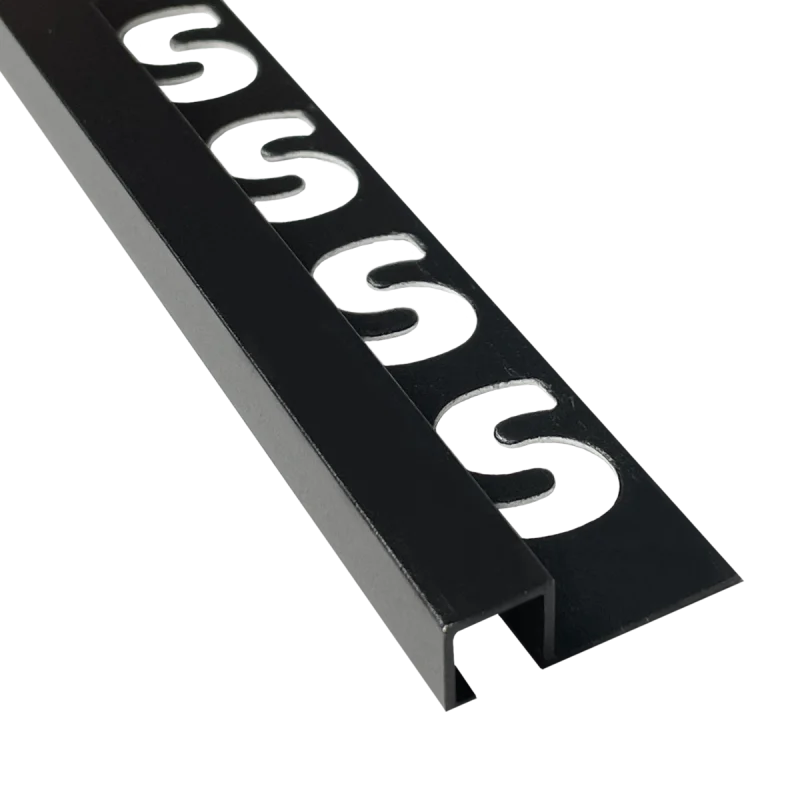 Substrat - SUBSTRAT prof vierkant alu gec zw 9mm x 2,5M - Profiel