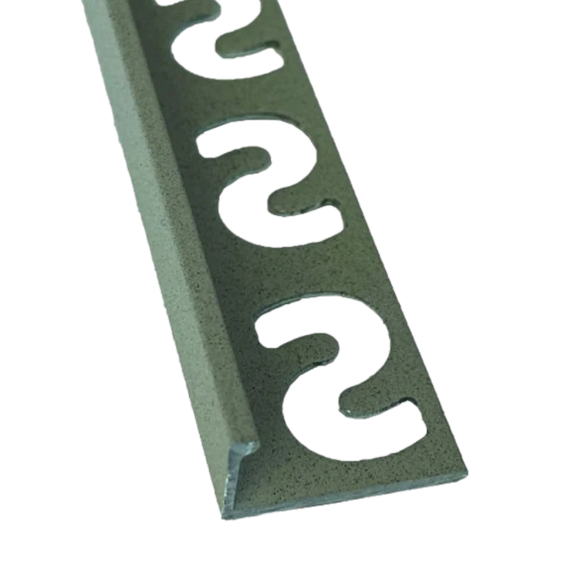 Substrat - SUBSTRAT recht tegelprof alu gec zand 11mm x 2,5M - Profiel