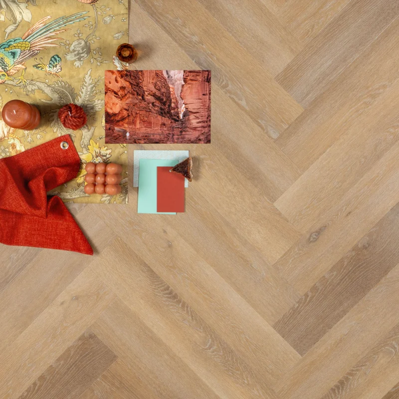 OTIUM at Home - OTIUM Ruby Herringbone Dryback - PVC Plak - Afbeelding 2