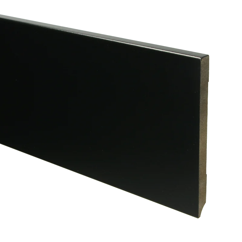 MDF Moderne plint 150x12 voorgelakt RAL 9005