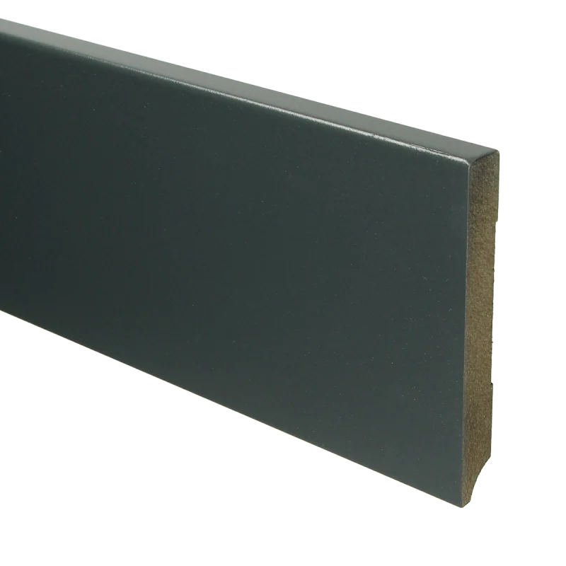 MDF Moderne plint 120x15 voorgelakt RAL 7016