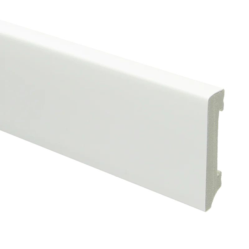 PPC - Watervaste kunststof Moderne plint 70x15 wit - Profiel