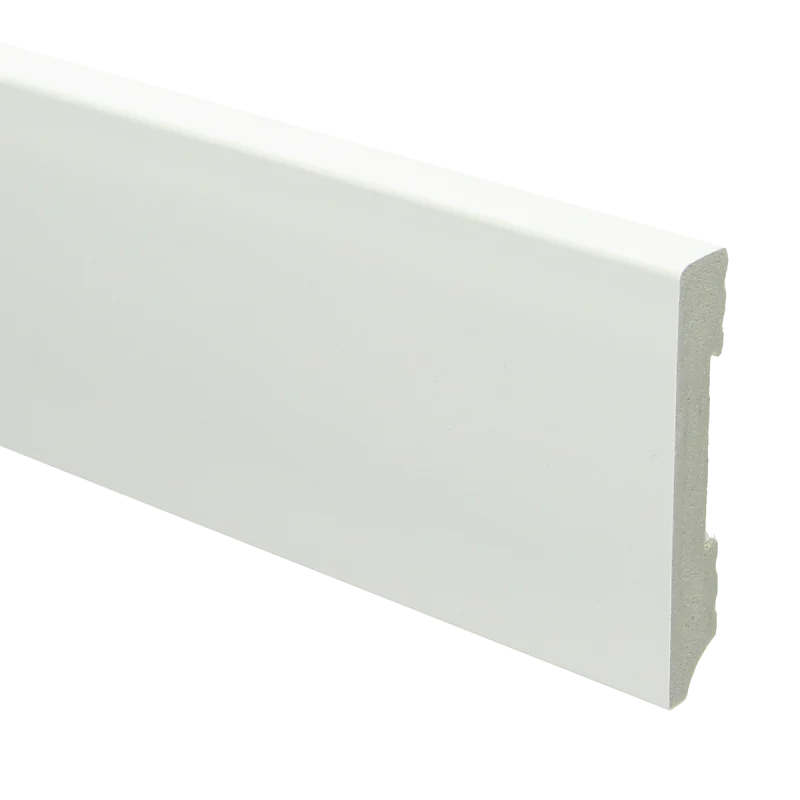 PPC - Watervaste kunststof Moderne plint 90x15 wit - Profiel